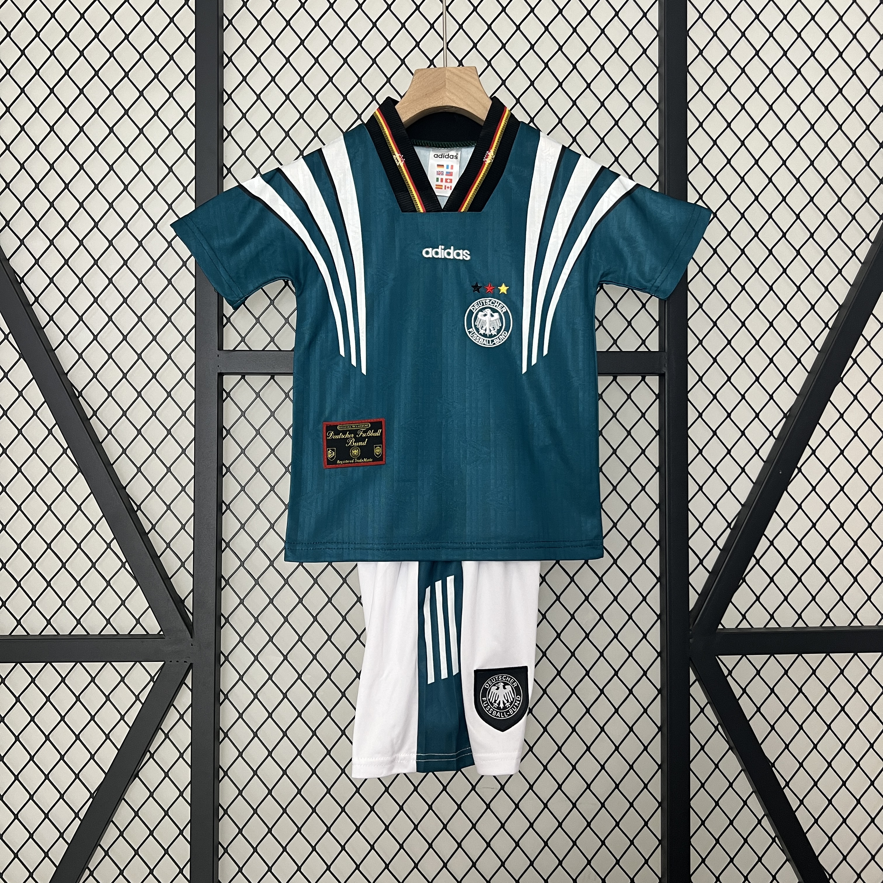 Retro Germany 1996 Away Stadium Kids Kit - ReplicasJersey
