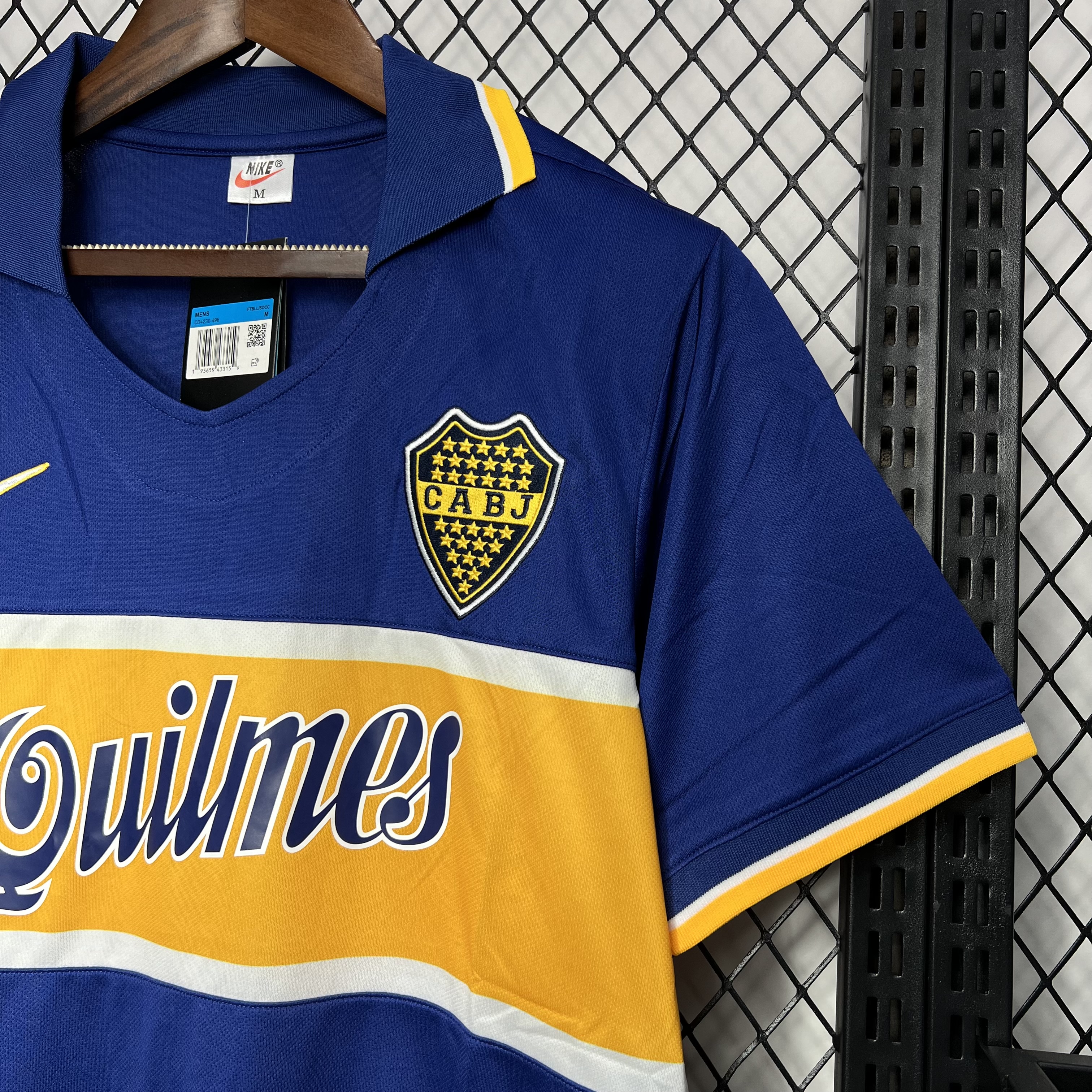 Retro Boca Juniors 1996-97 Home Stadium Jersey - ReplicasJersey