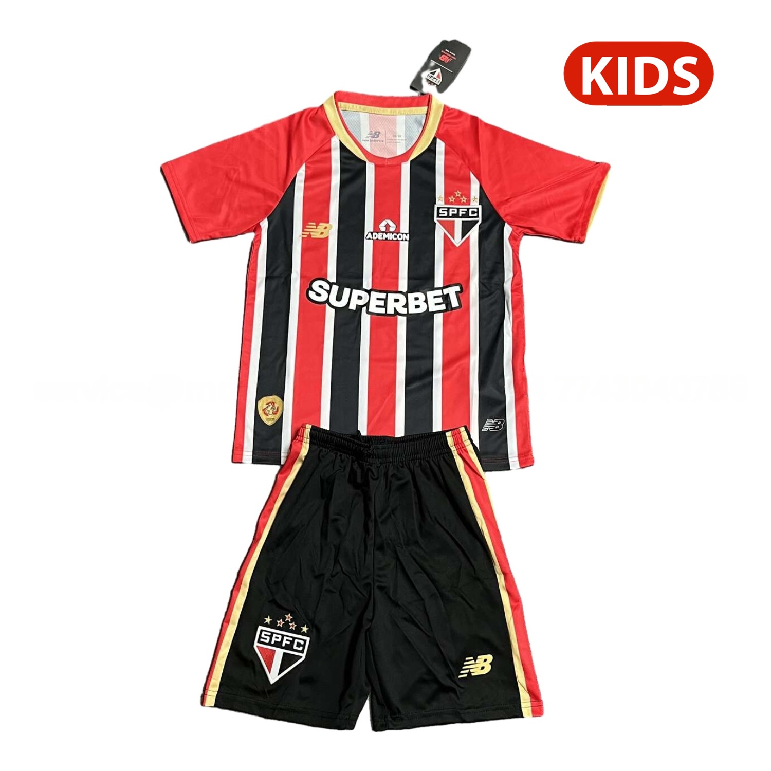 Sao Paulo 25-26 Away Kids Kit - ReplicasJersey