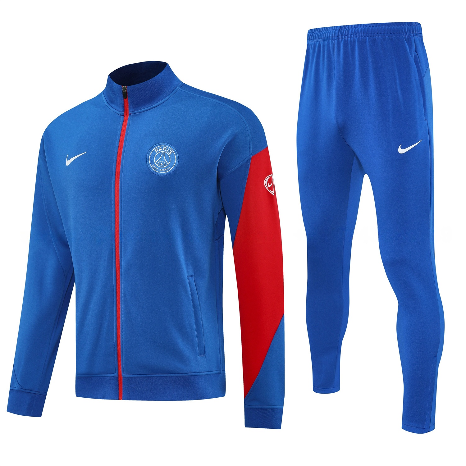 Paris Saint-Germain PSG 25-26 Jacket Training Tracksuit - Blue Jackets & Blue Pants - ReplicasJersey