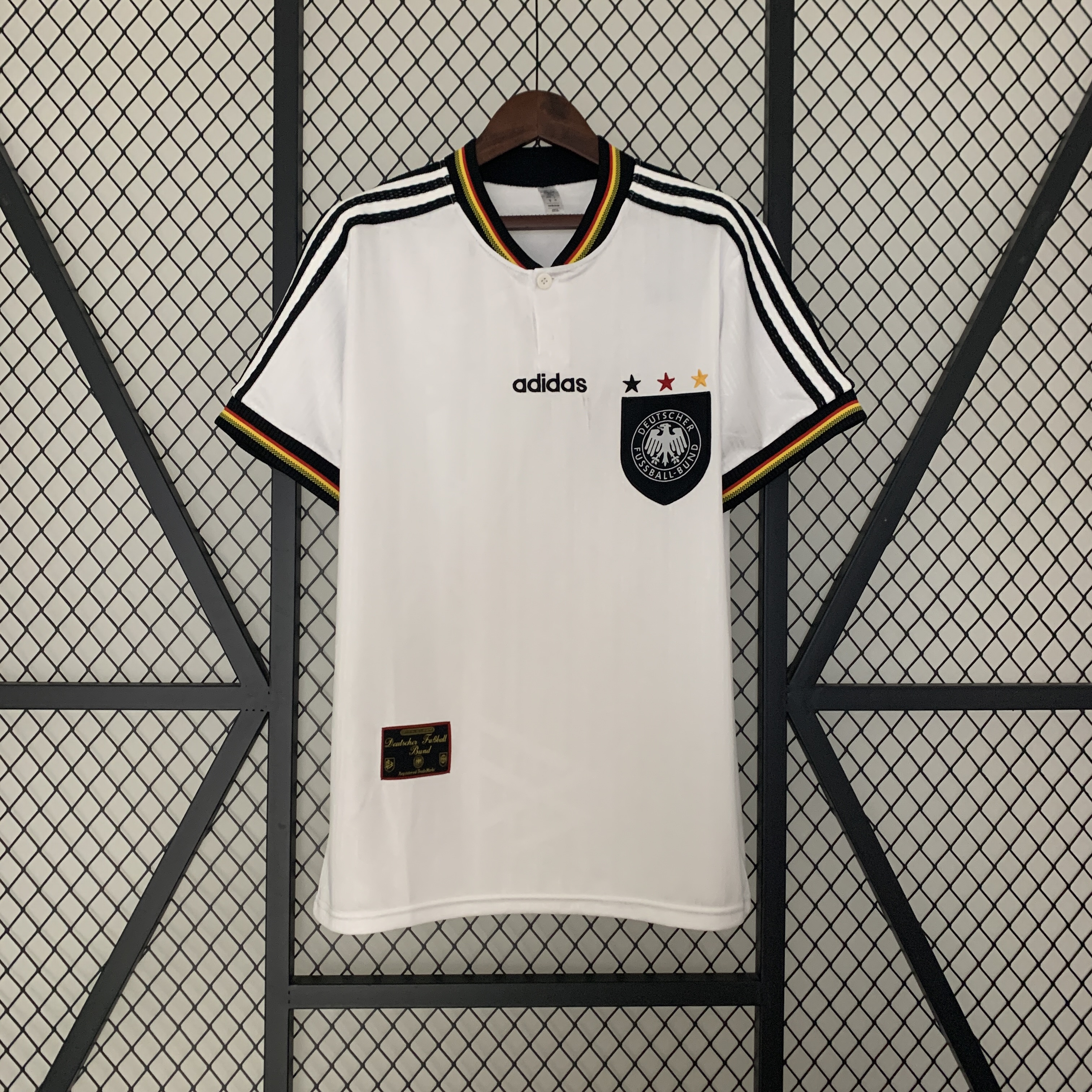 Retro Germany 1996 Home Stadium Jersey - ReplicasJersey