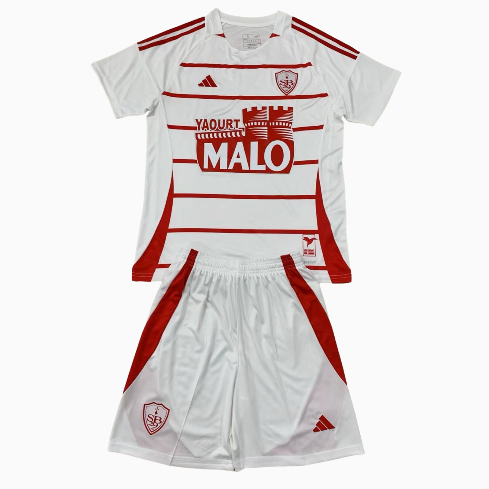 Stade Brestois 24-25 Away Men's Adult Jersey Set - Fans Version - ReplicasJersey