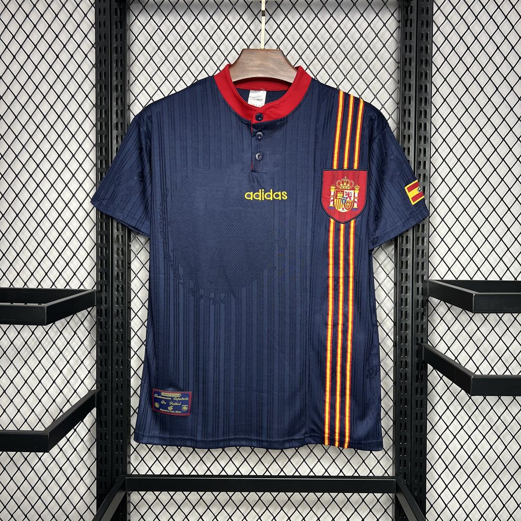 Retro Spain 1996 Away Jersey - ReplicasJersey