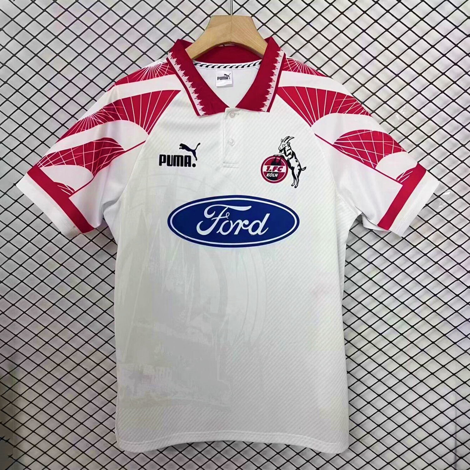 Retro 1. FC Köln 1996-97 Home Jersey - ReplicasJersey
