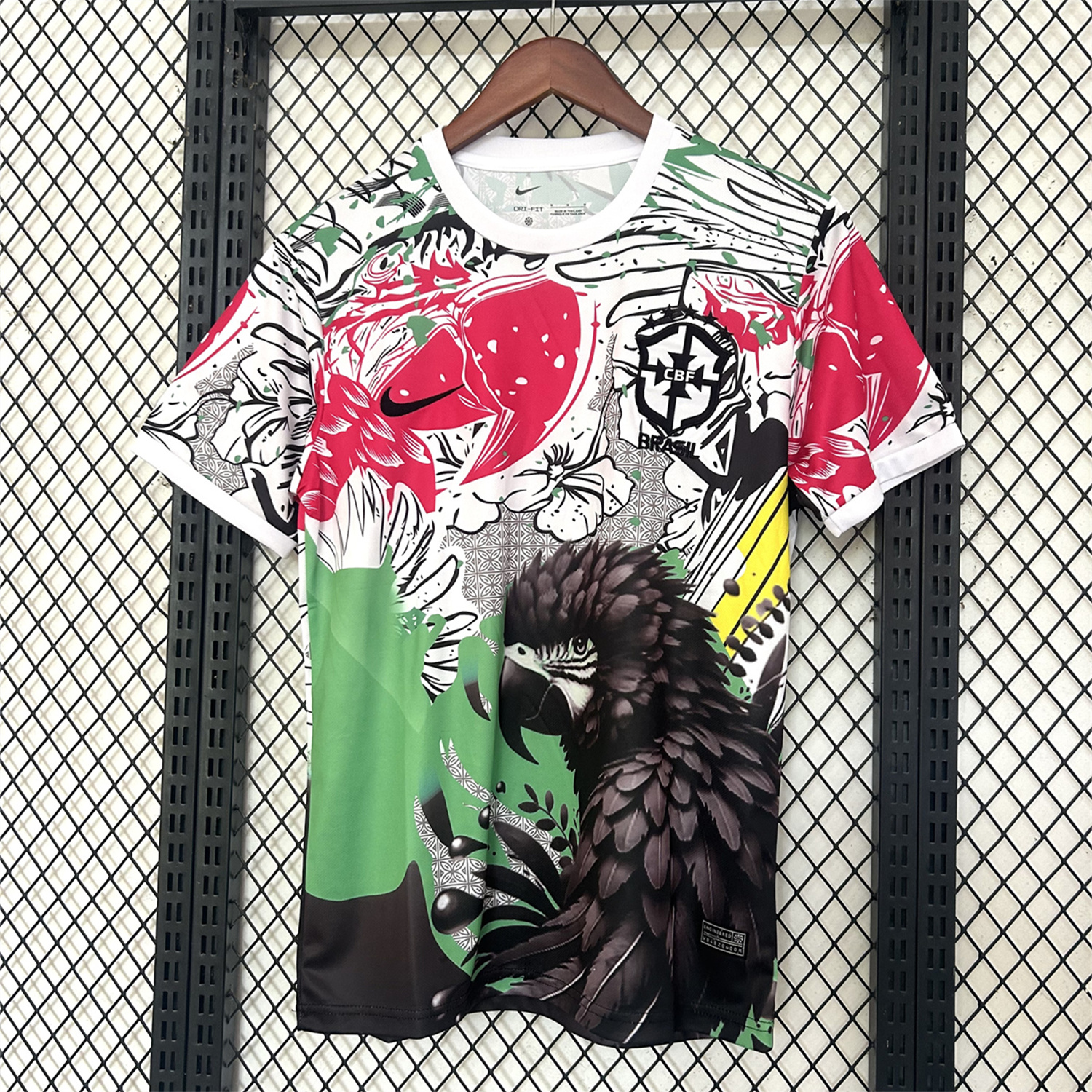 Brazil 2025 Black Macaw Special Jersey - Fans Version - ReplicasJersey