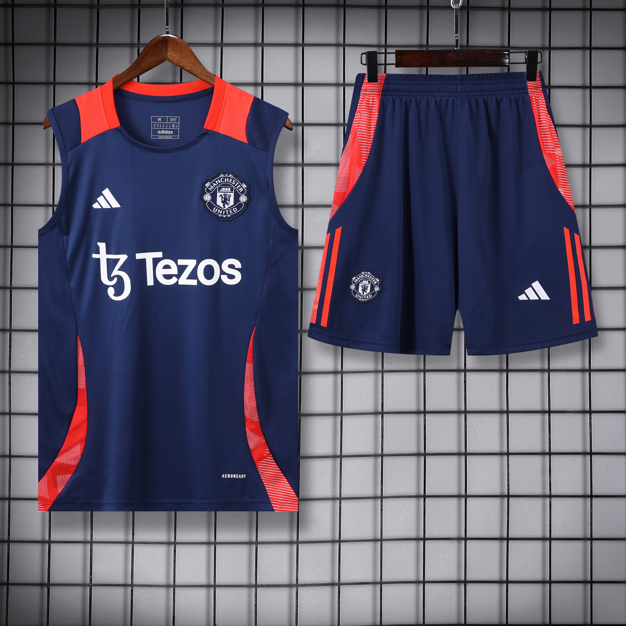 Manchester United 24-25 Vest Training Set - Deep Blue - ReplicasJersey