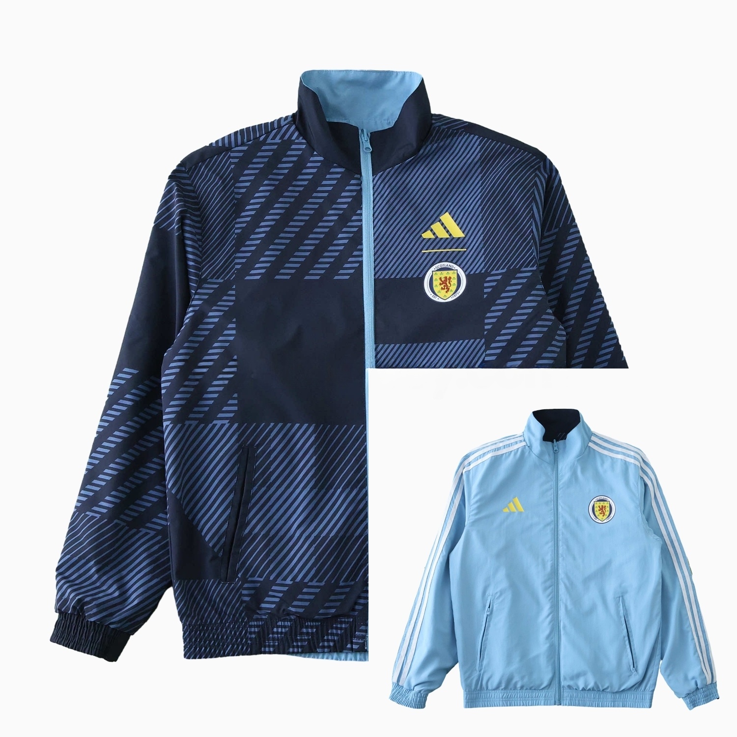 S-c-o.t l.a-n.d 24-25 Home Style Double Sided Reversible Windbreaker - Deep Blue - ReplicasJersey