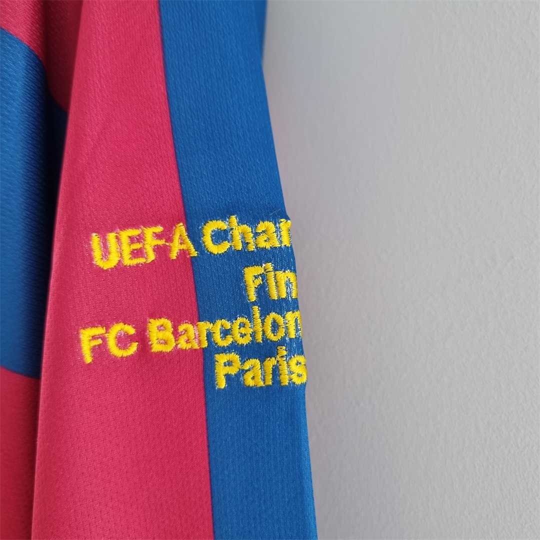 B.A.R.S.A Retro 05-06 Home Long Sleeve Jersey - UEFA Champions League Final - ReplicasJersey