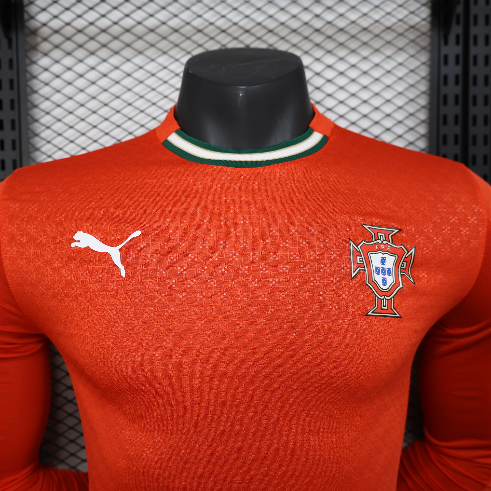 Portugal 2025-26 Home Long Sleeve Jersey - Player Version - ReplicasJersey