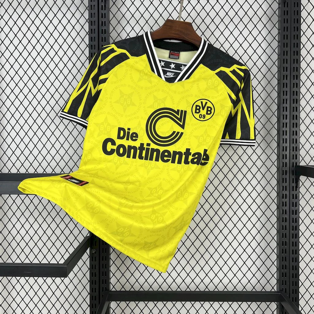 Retro Dortmund 1994-95 Home Jersey - ReplicasJersey