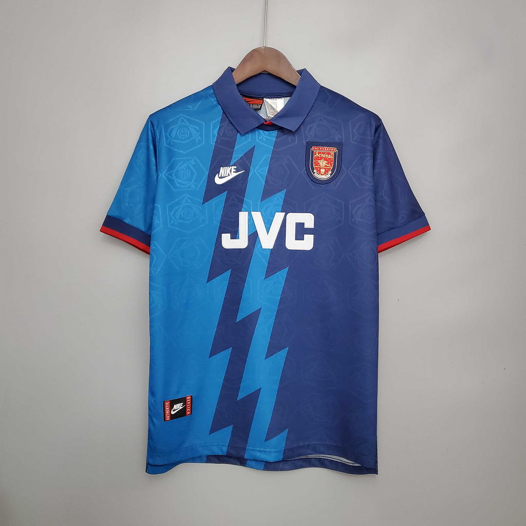Arsenal Retro 95-96 Away Stadium Jersey - ReplicasJersey