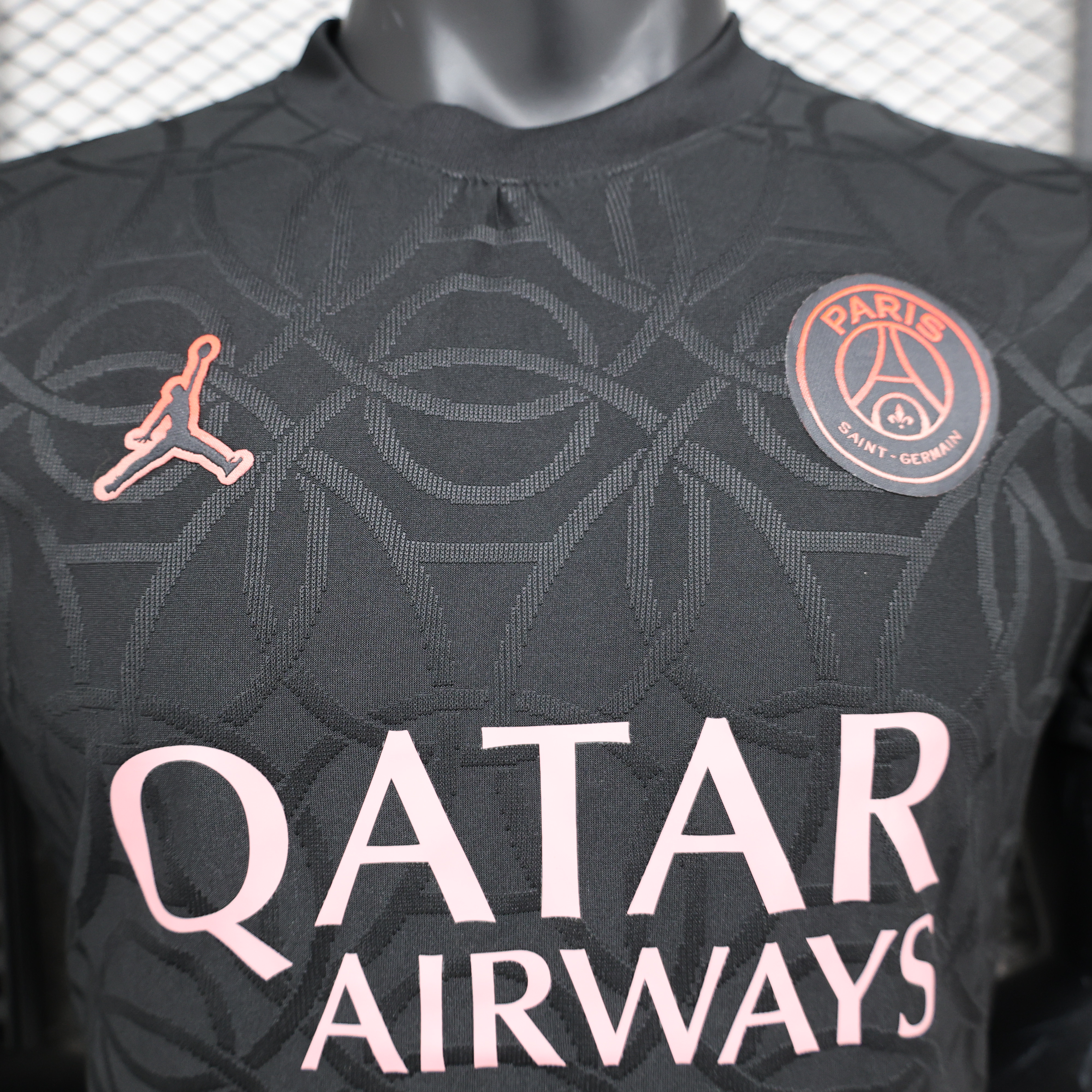 Paris Saint-Germain PSG X JD 24-25 Third Pre-Match Black Jersey - Player Version - ReplicasJersey