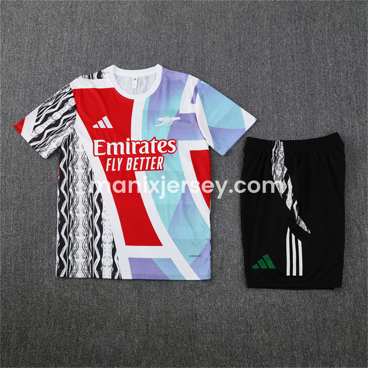 Arsenal 24-25 Pre-Match Short-Sleeve Training Set - Camouflage - ReplicasJersey
