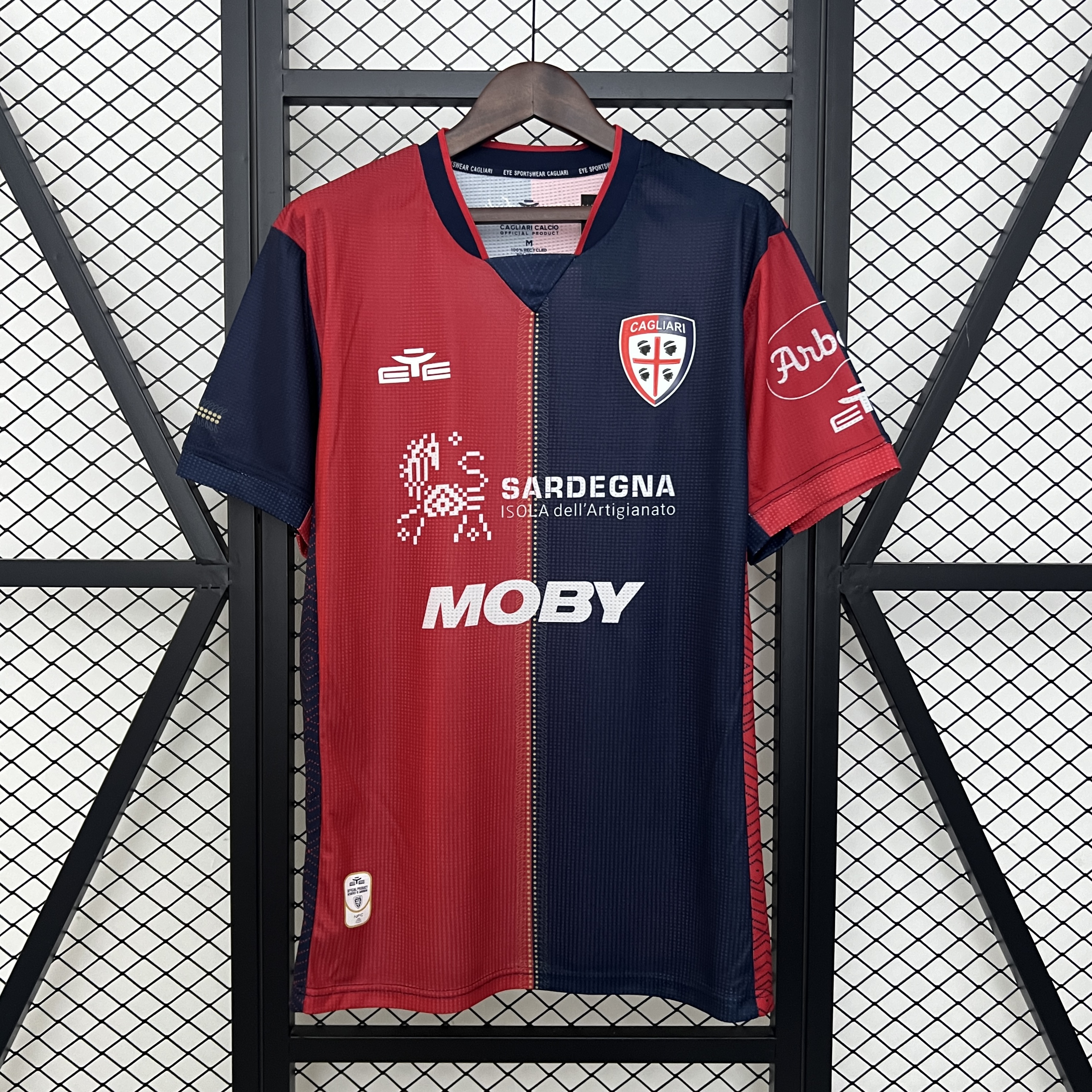 Cagliari Calcio 24-25 Home Jersey - Fans Version - ReplicasJersey