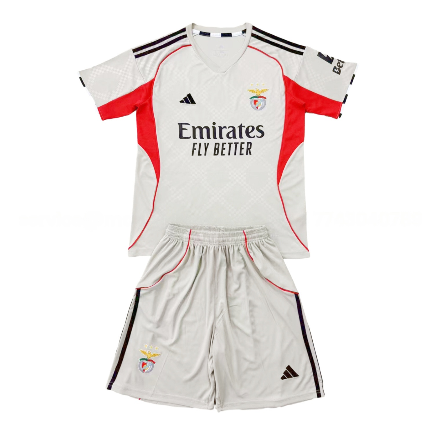 Benfica 25-26 Away Men's Adult Jersey Set - Fans Version - ReplicasJersey