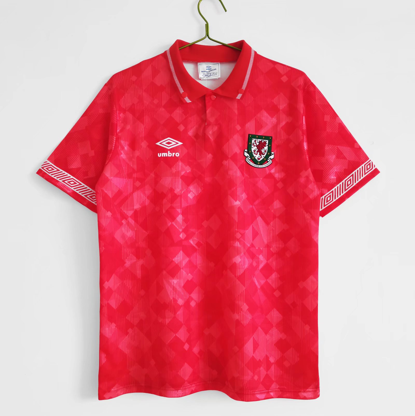 Retro Wales 1990 Home Stadium Jersey - ReplicasJersey