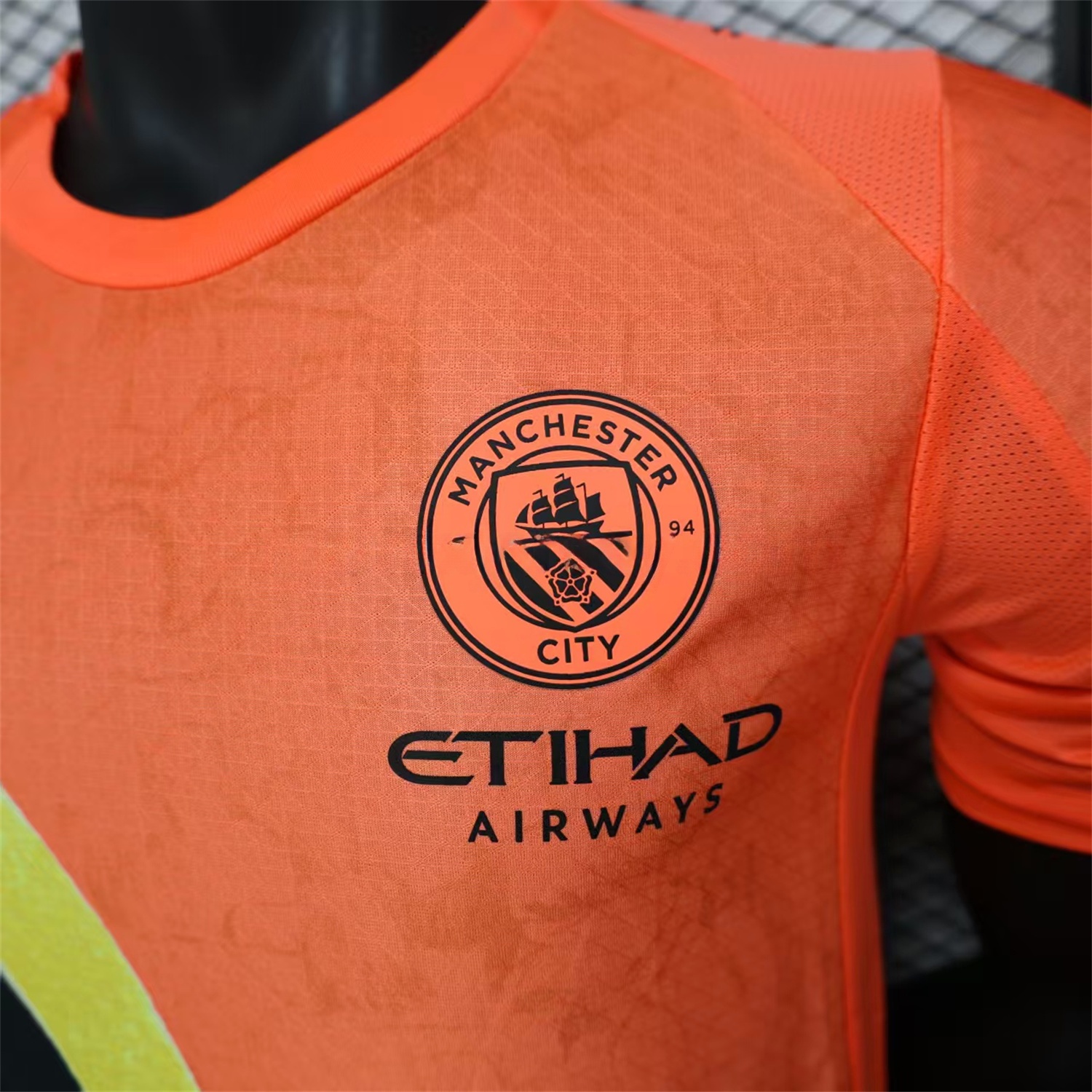 Manchester City 25-26 Orange Special Jersey - Player Version - ReplicasJersey