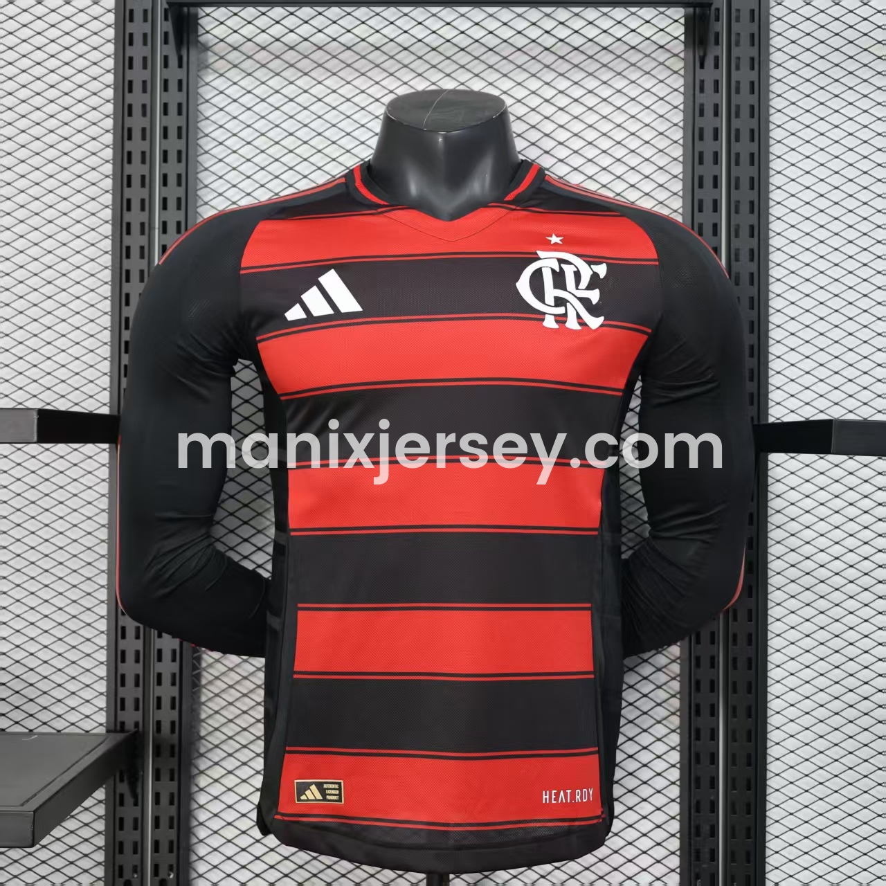 Flamengo 25-26 Home Long Sleeves Unsponsored Jersey - Player Version - ReplicasJersey