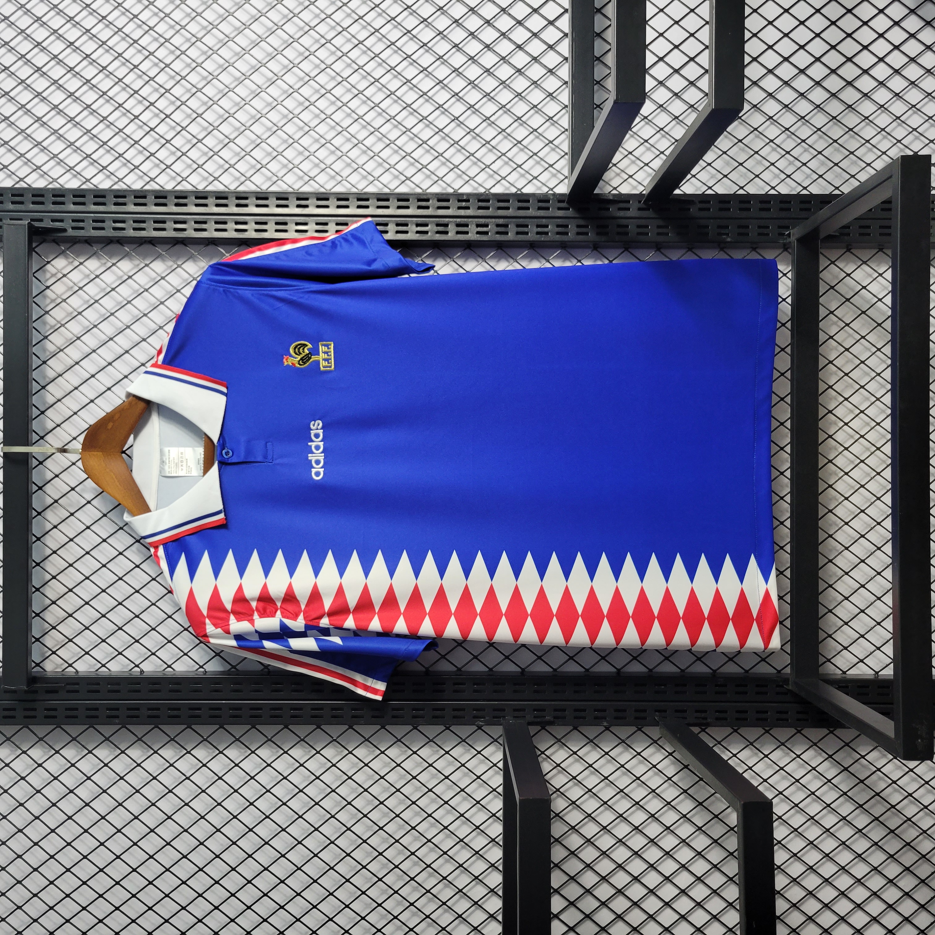 Retro France 1994 Home Stadium Jersey - ReplicasJersey