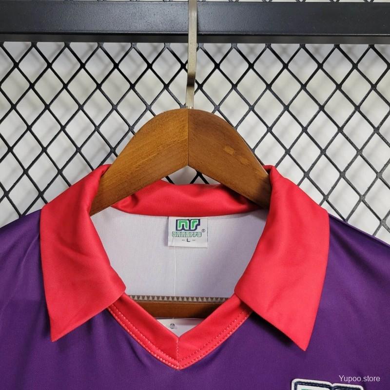 Retro Fiorentina 1984-85 Home Stadium Jersey - ReplicasJersey