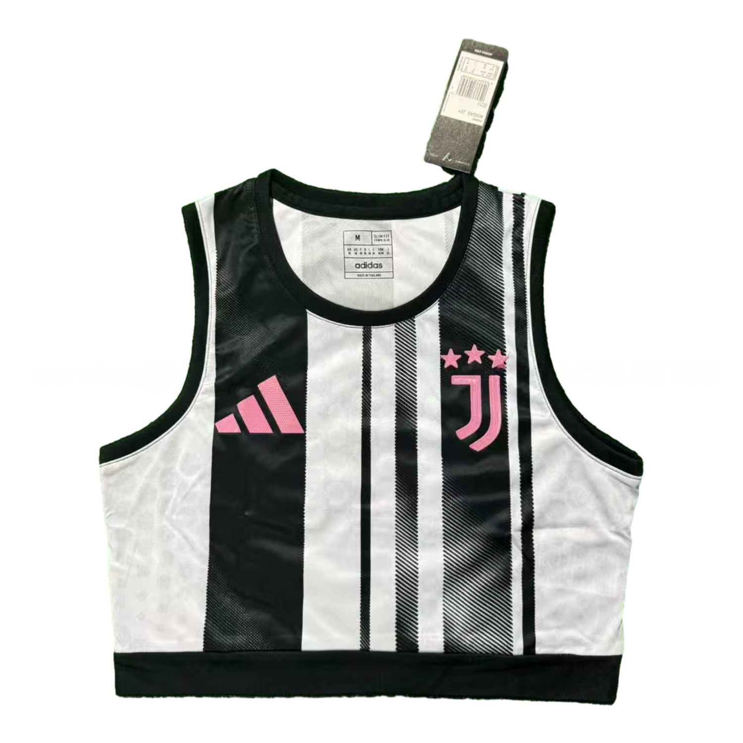 Women's Juventus 25-26 Home Black And White Yoga Vest - ReplicasJersey