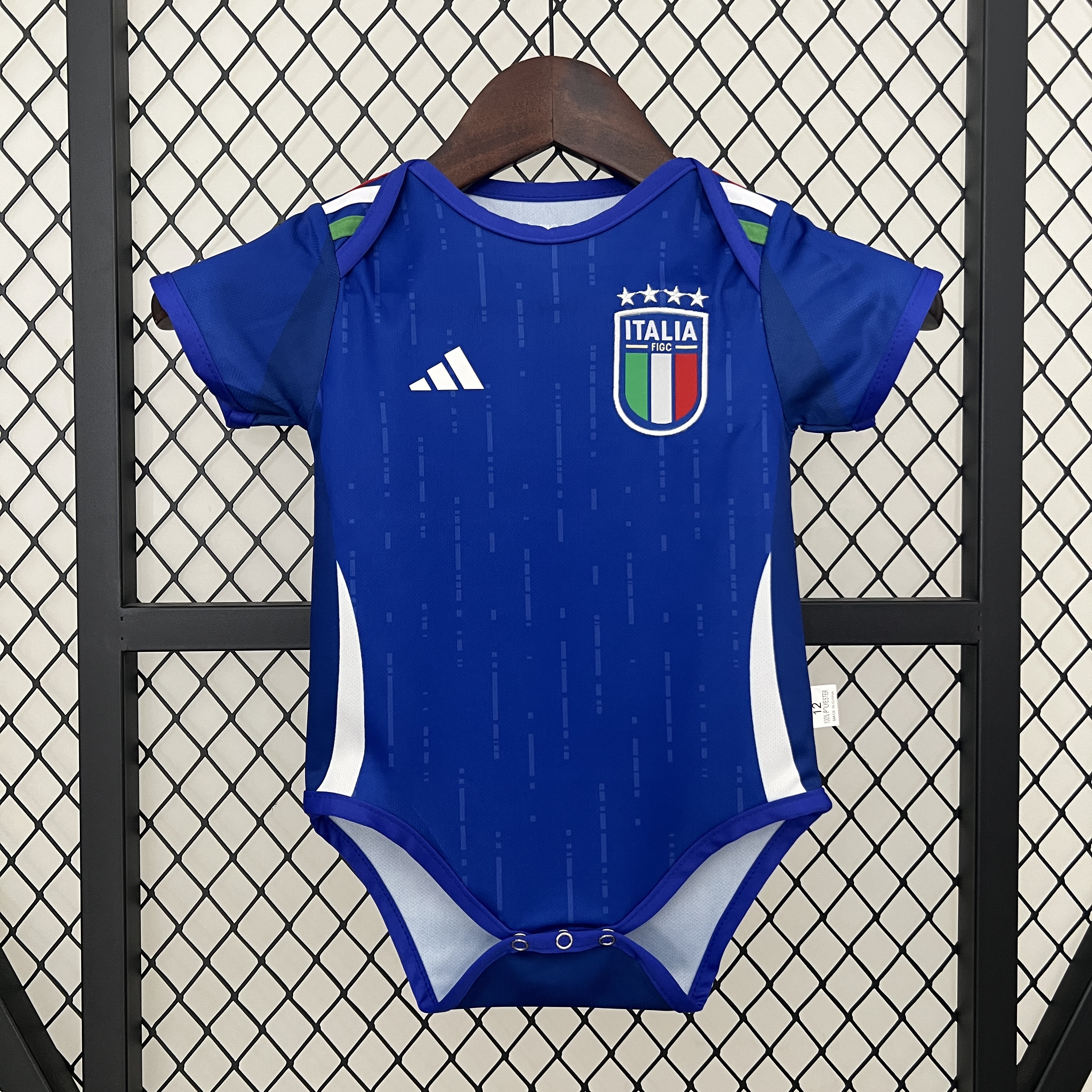 Italy 2024 Home Baby Crawling Suit - ReplicasJersey