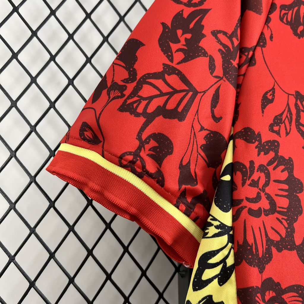 Portugal 2024-25 Red Flower Special Edition Jersey - Fans Version - ReplicasJersey