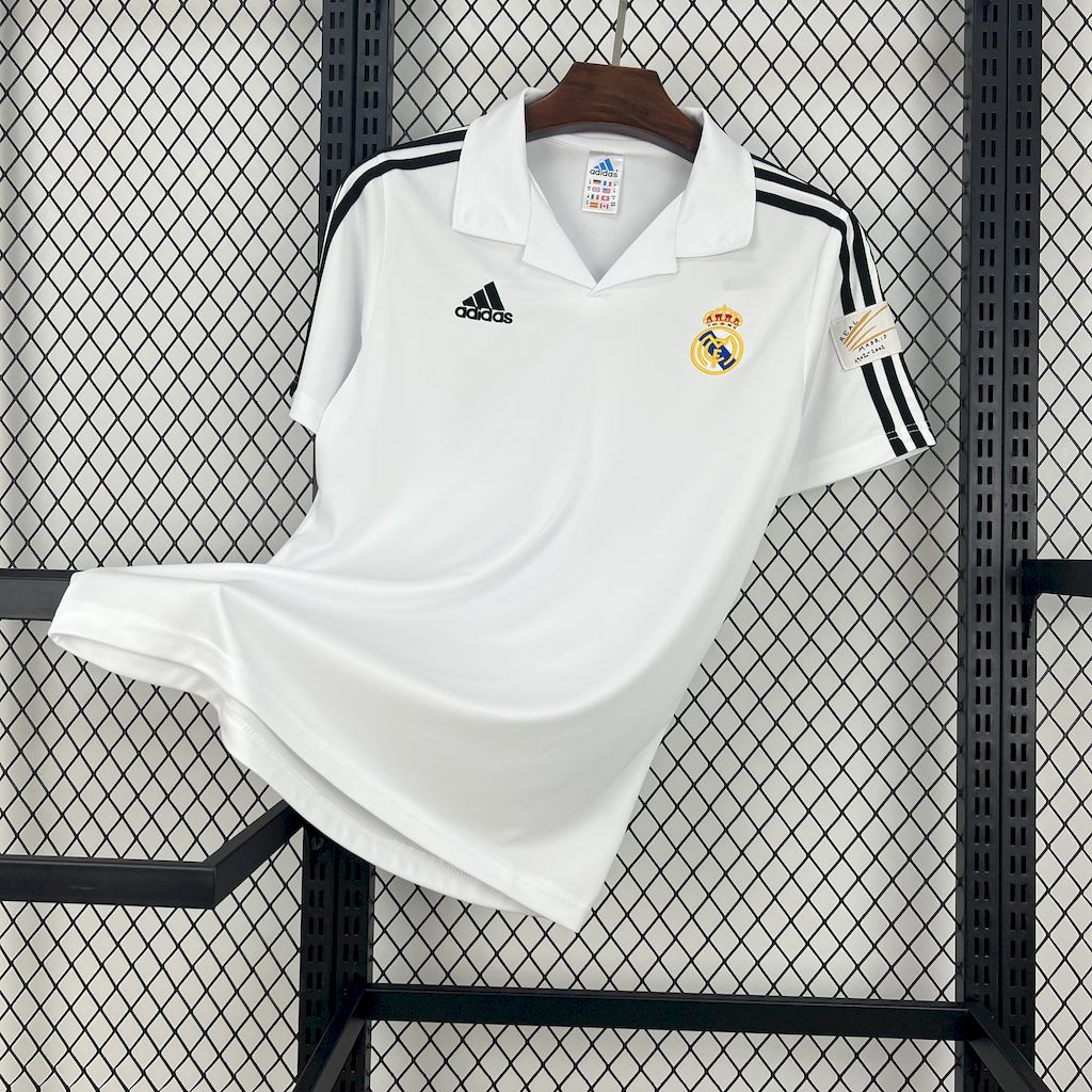 Retro Real Madrid 2001-02 European Home Jersey - ReplicasJersey
