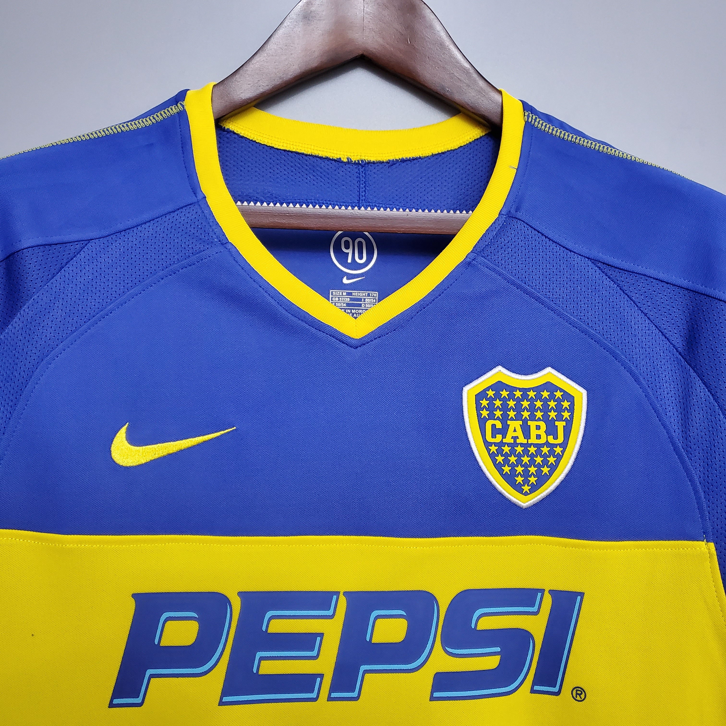 Retro Boca Juniors 2003-04 Home Stadium Jersey - ReplicasJersey