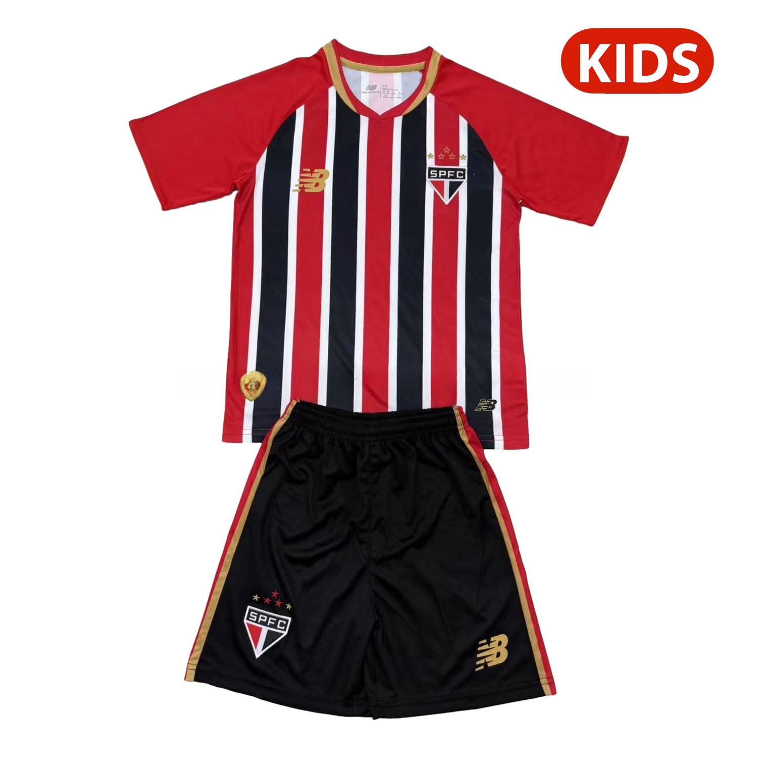 Sao Paulo 25-26 Away Unsponsored Kids Kit - ReplicasJersey