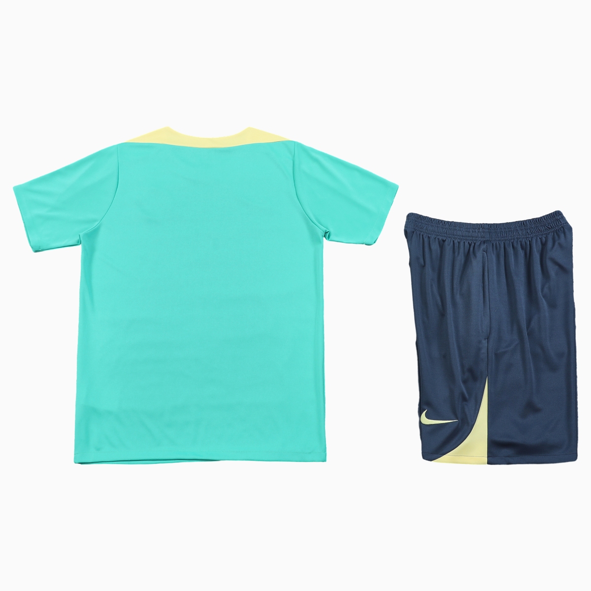 Club América 24-25 Short-Sleeve Training Set - Light Green Top & Grey Shorts - ReplicasJersey