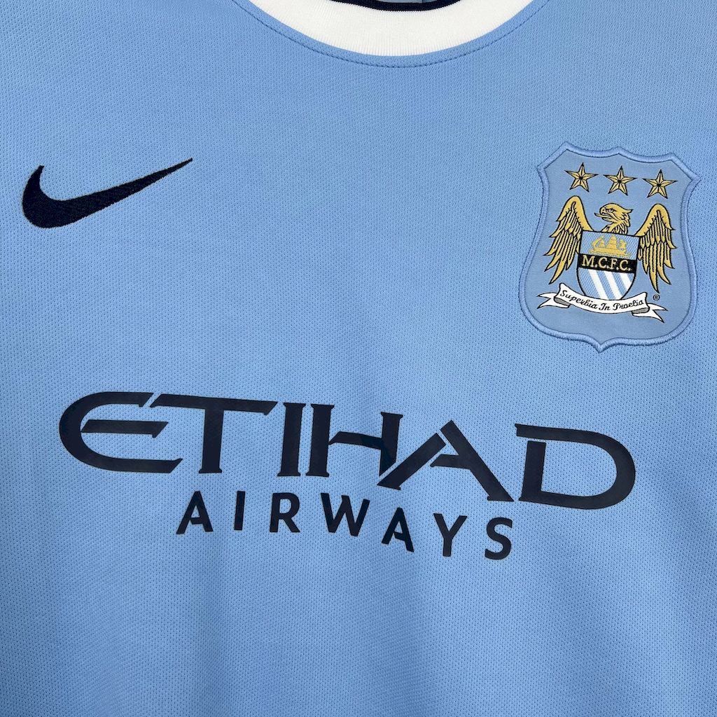 Retro Manchester City 2013-14 Home Jersey - ReplicasJersey