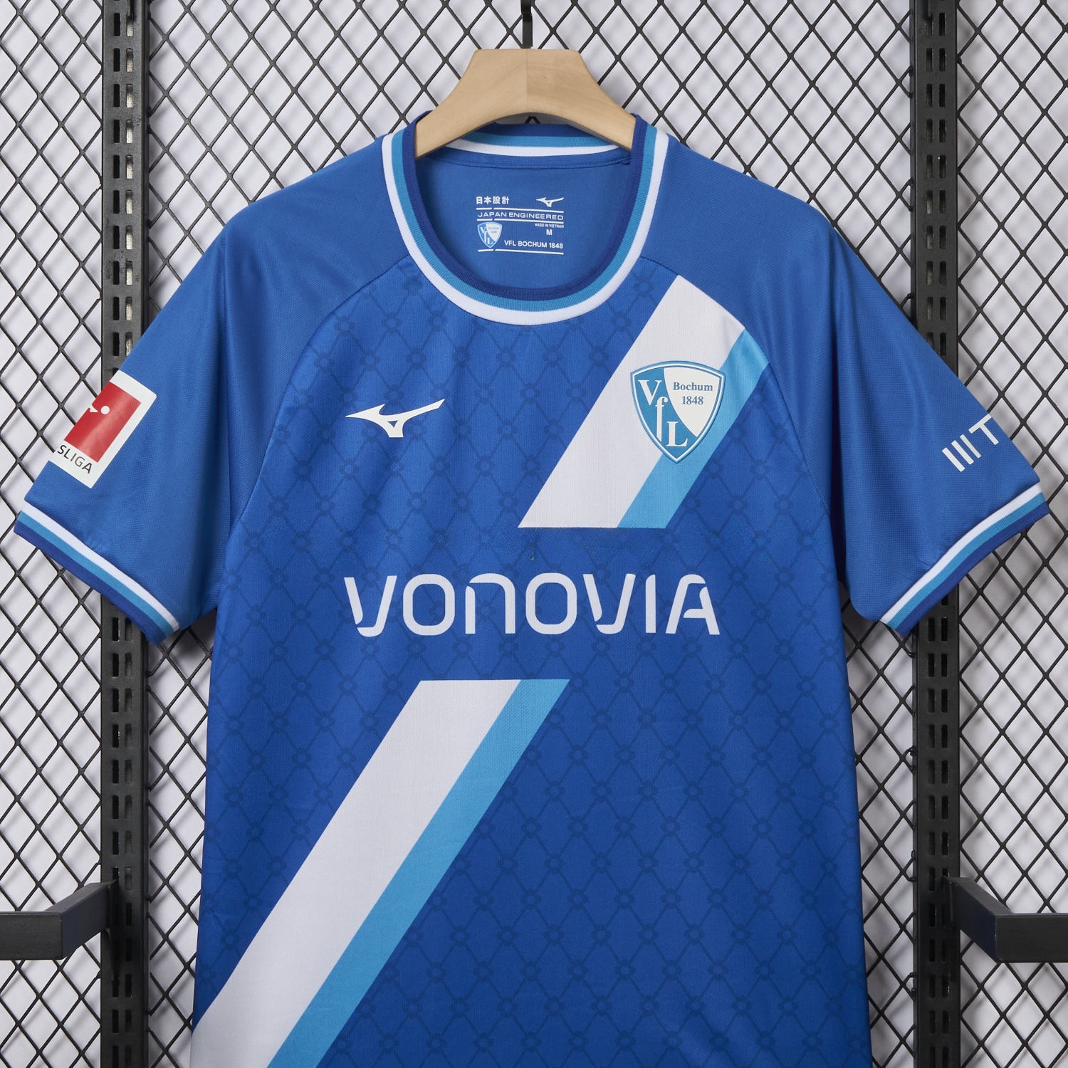 Bochum 24-25 White Slanted Stripe Special Jersey with Sponsors - Fans Version - ReplicasJersey