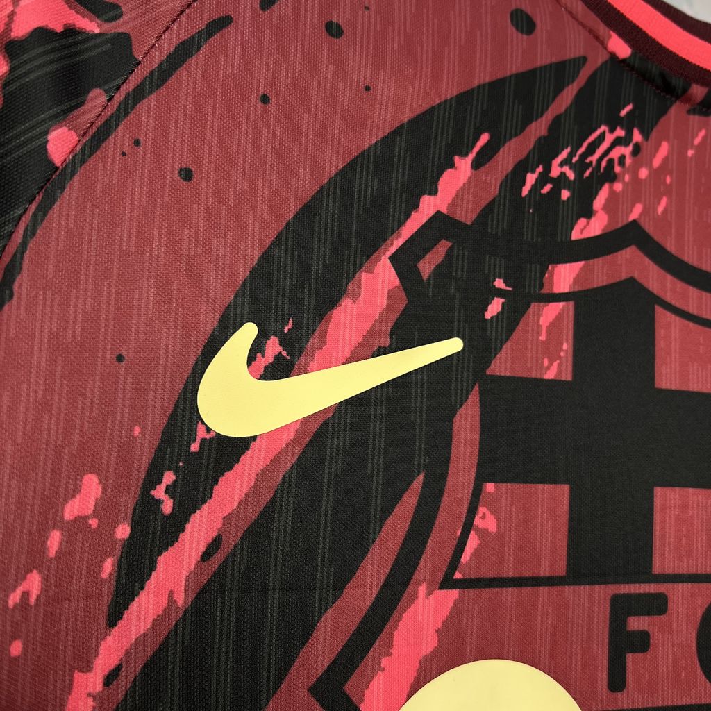 B.A.R.S.A 24-25 Red Crest Special Edition Jersey - Fans Version - ReplicasJersey