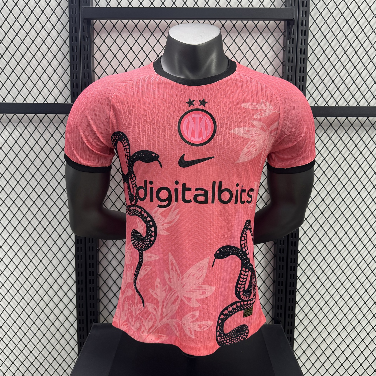 Inter Milan 25-26 Black Snake Special Pink Jersey - Player Version - ReplicasJersey