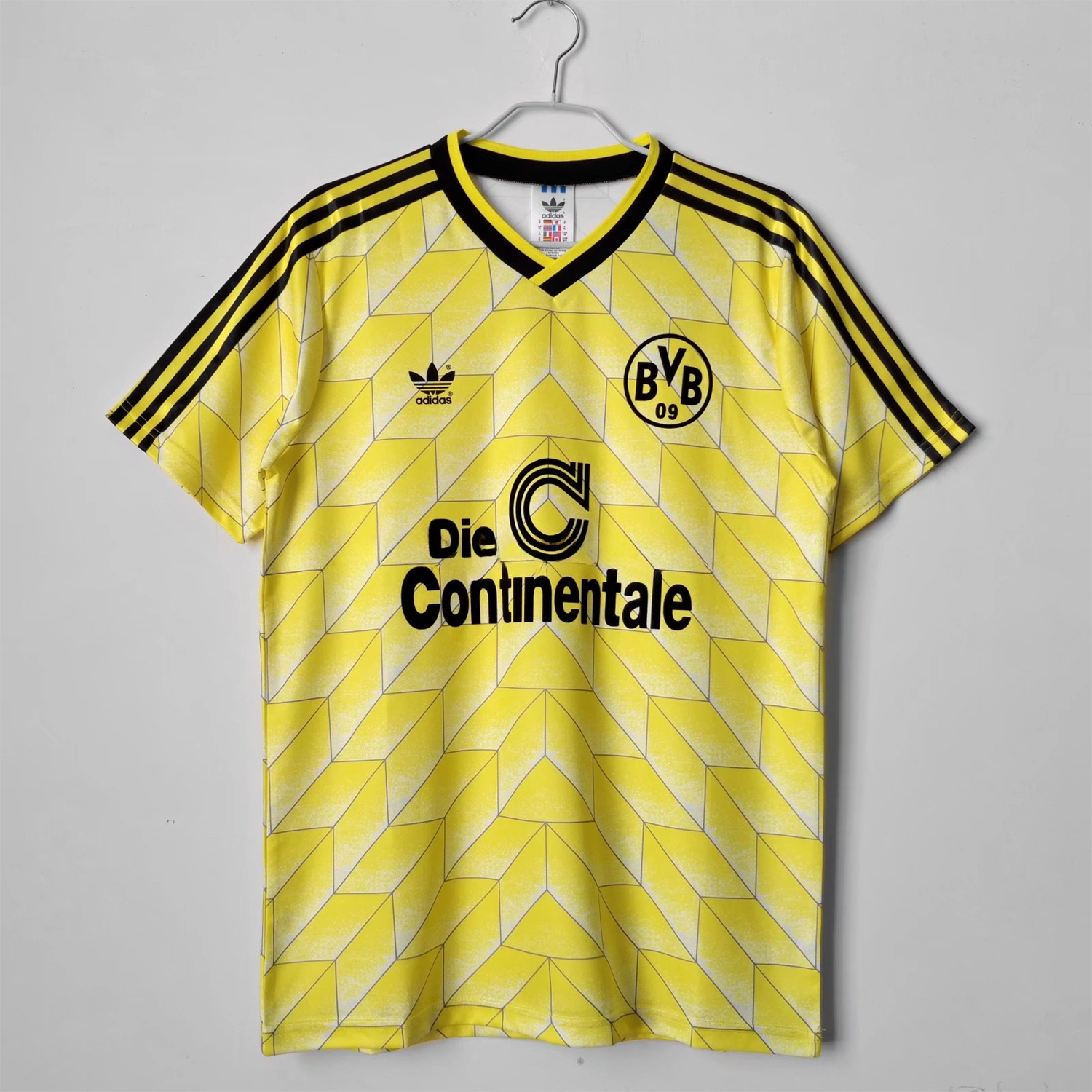 Retro Dortmund 1988-89 Home Jersey - ReplicasJersey