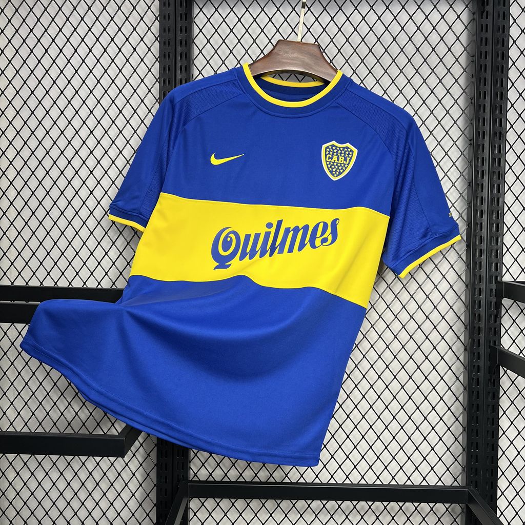 Retro Boca Juniors 2000-01 Home Jersey - ReplicasJersey