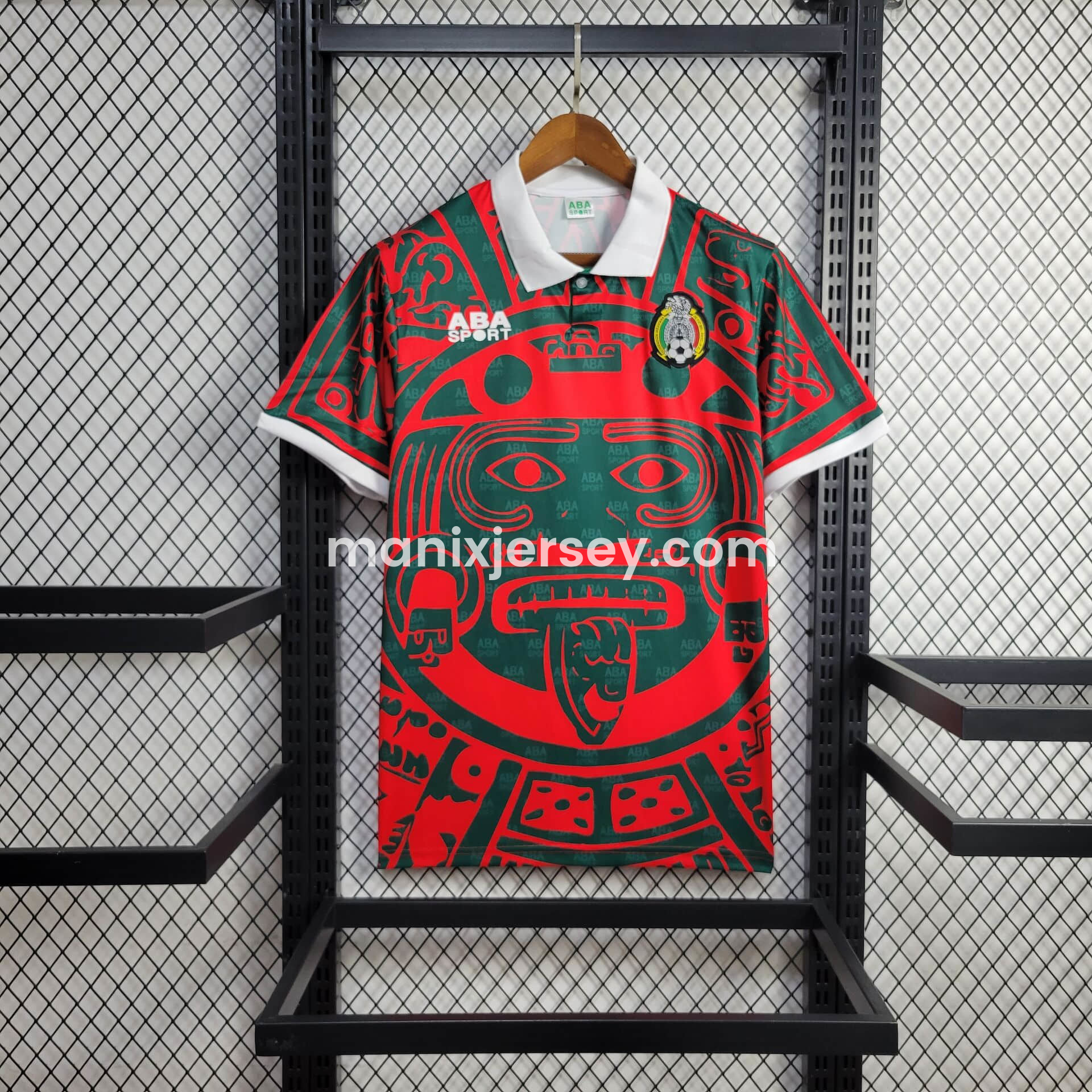 Retro Mexico 1997 Third Red Jersey - ReplicasJersey