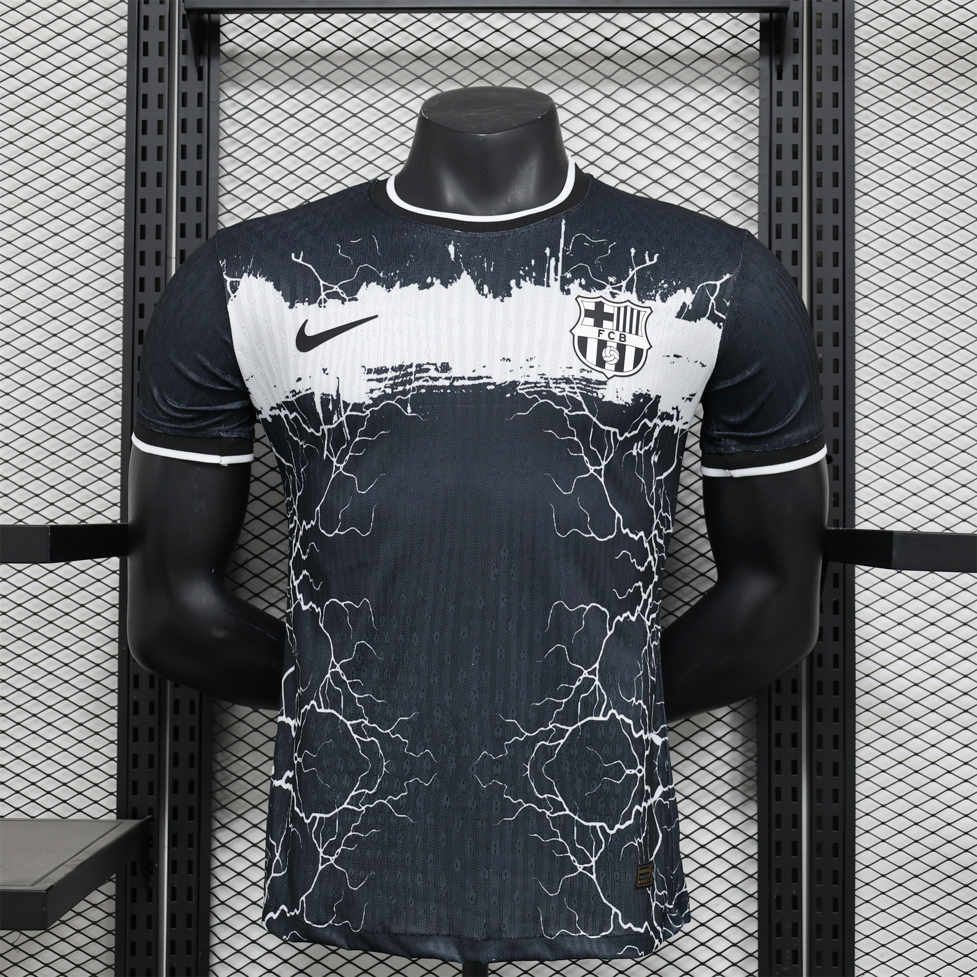 B.A.R.S.A 24-25 White Lightning Special Edition Black Jersey - Player Version - ReplicasJersey