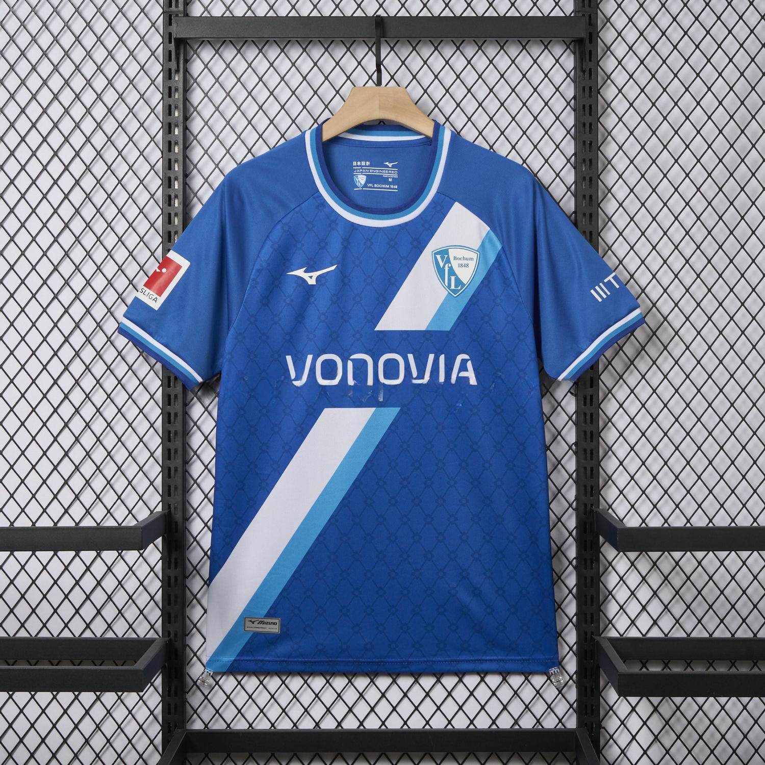 Bochum 24-25 White Slanted Stripe Special Jersey with Sponsors - Fans Version - ReplicasJersey