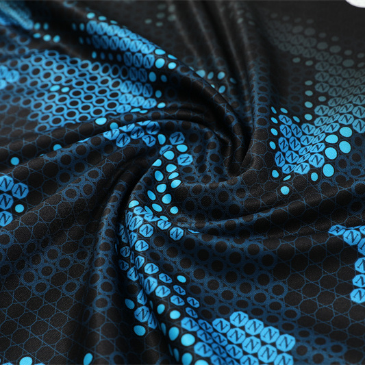 Napoli 24-25 Long Sleeve Training Set - Black Blue - ReplicasJersey