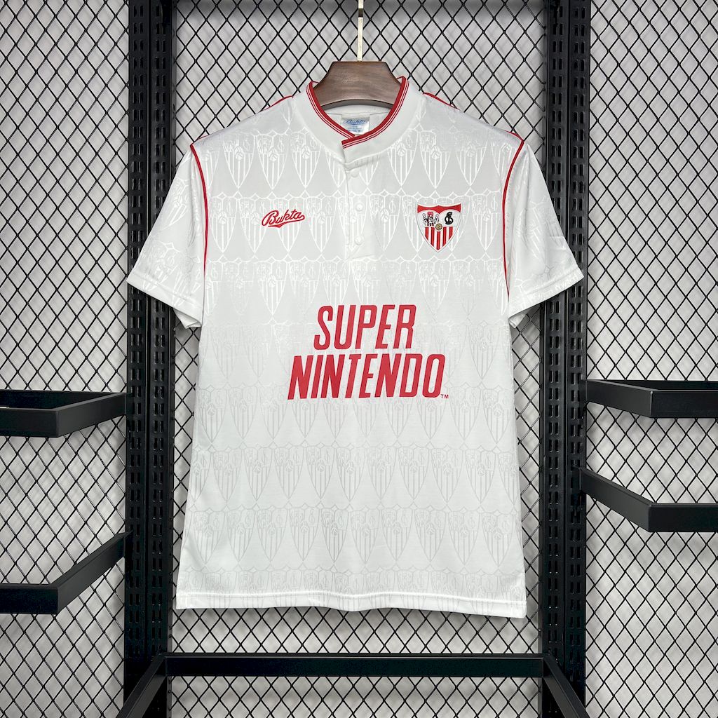 Retro Sevilla 1991-92 Home Jersey - ReplicasJersey