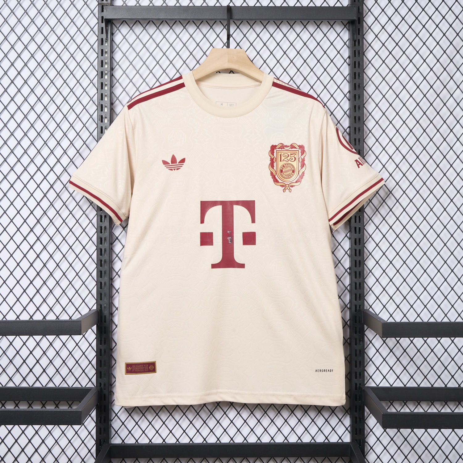 Bayern Munich 2025 Apricot 125th Anniversary Jersey - Fans Version - ReplicasJersey