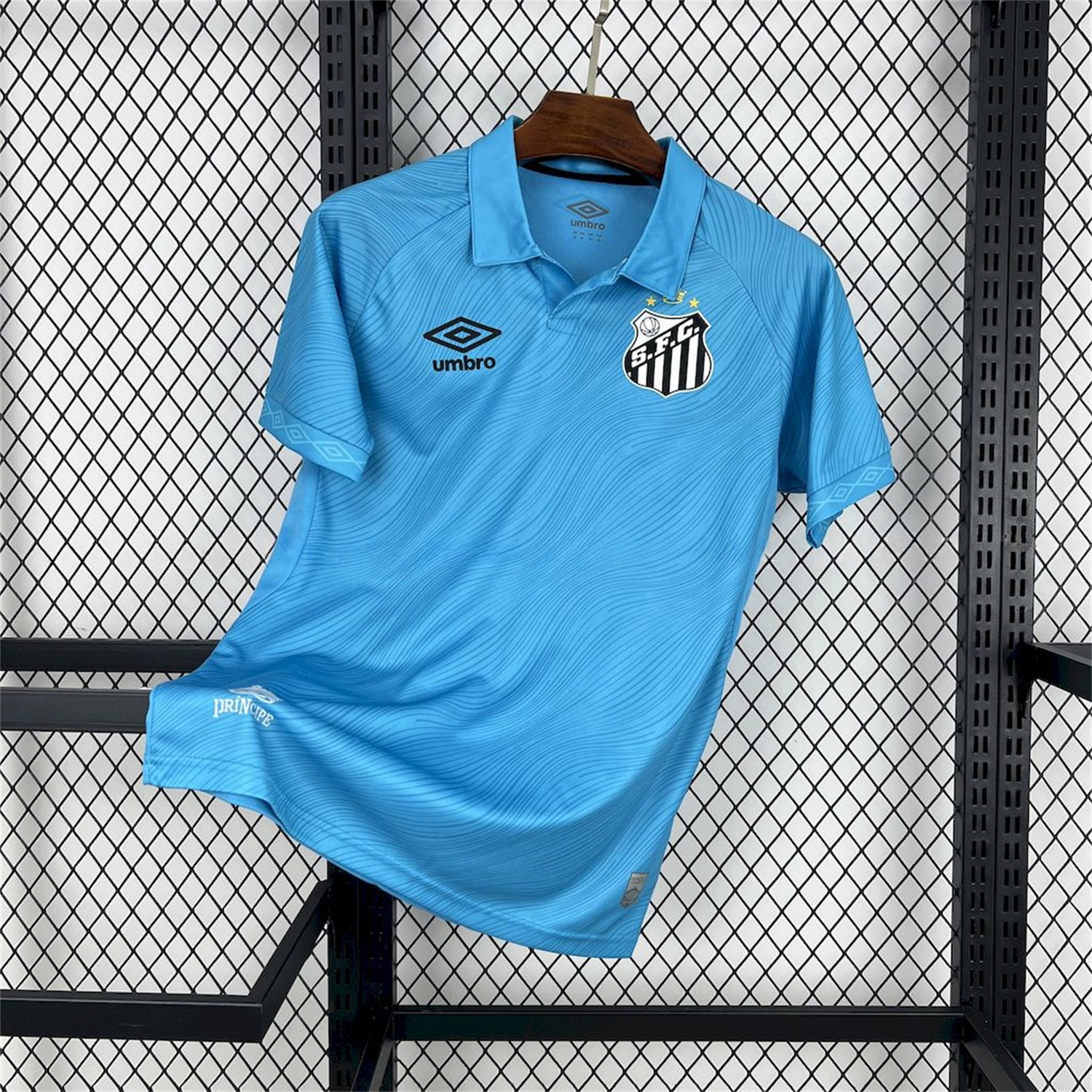 Santos 25-26 Third Blue Unsponsored Jersey - Fans Version - ReplicasJersey