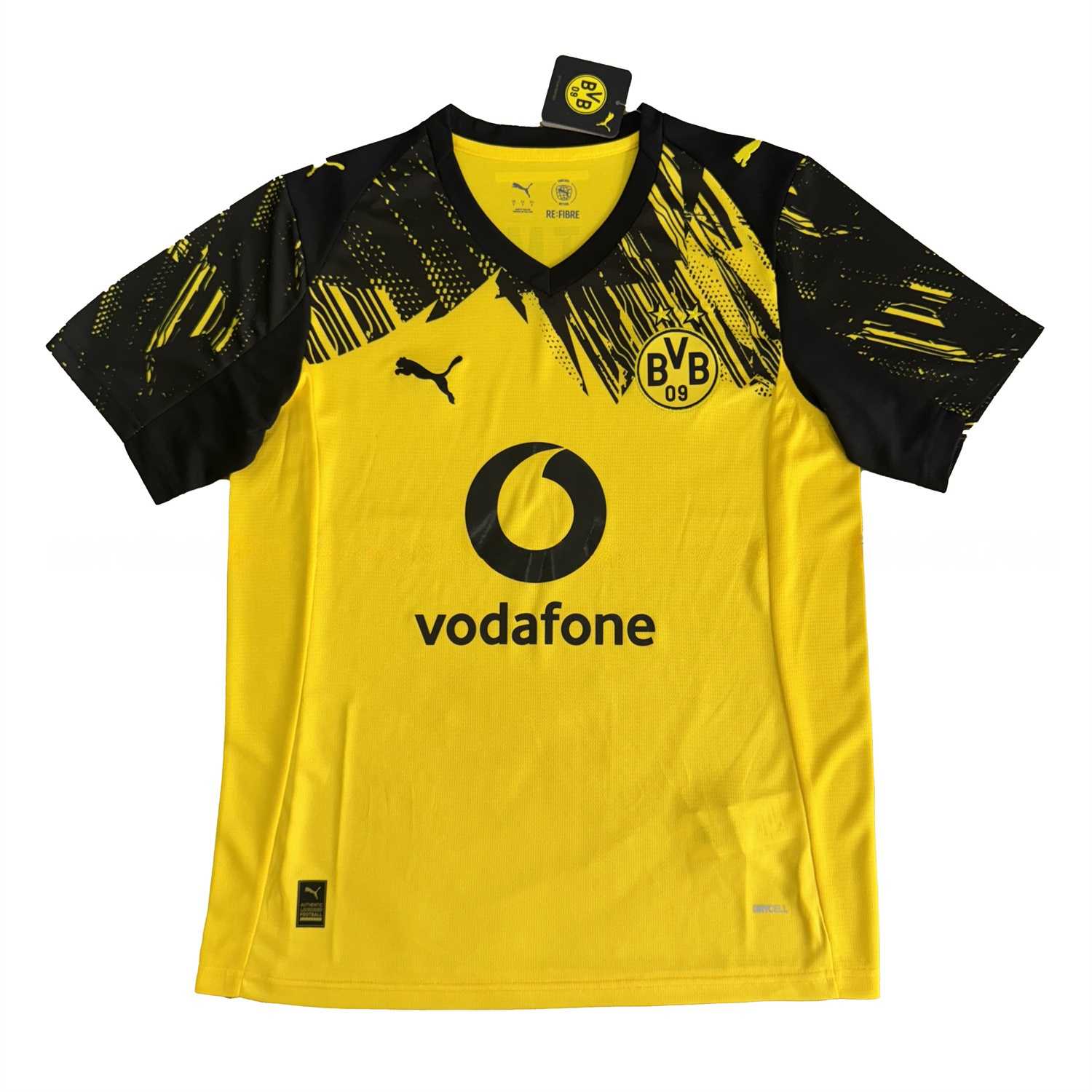 Dortmund 25-26 Home Unsponsored Jersey With Chest Sponsor - Fans Version - ReplicasJersey
