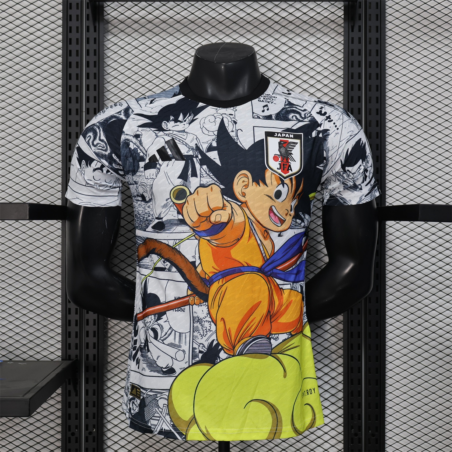 Japan 25-26 Little Son Goku Yellow Cloud White Special Edition Jersey - Player Version - ReplicasJersey