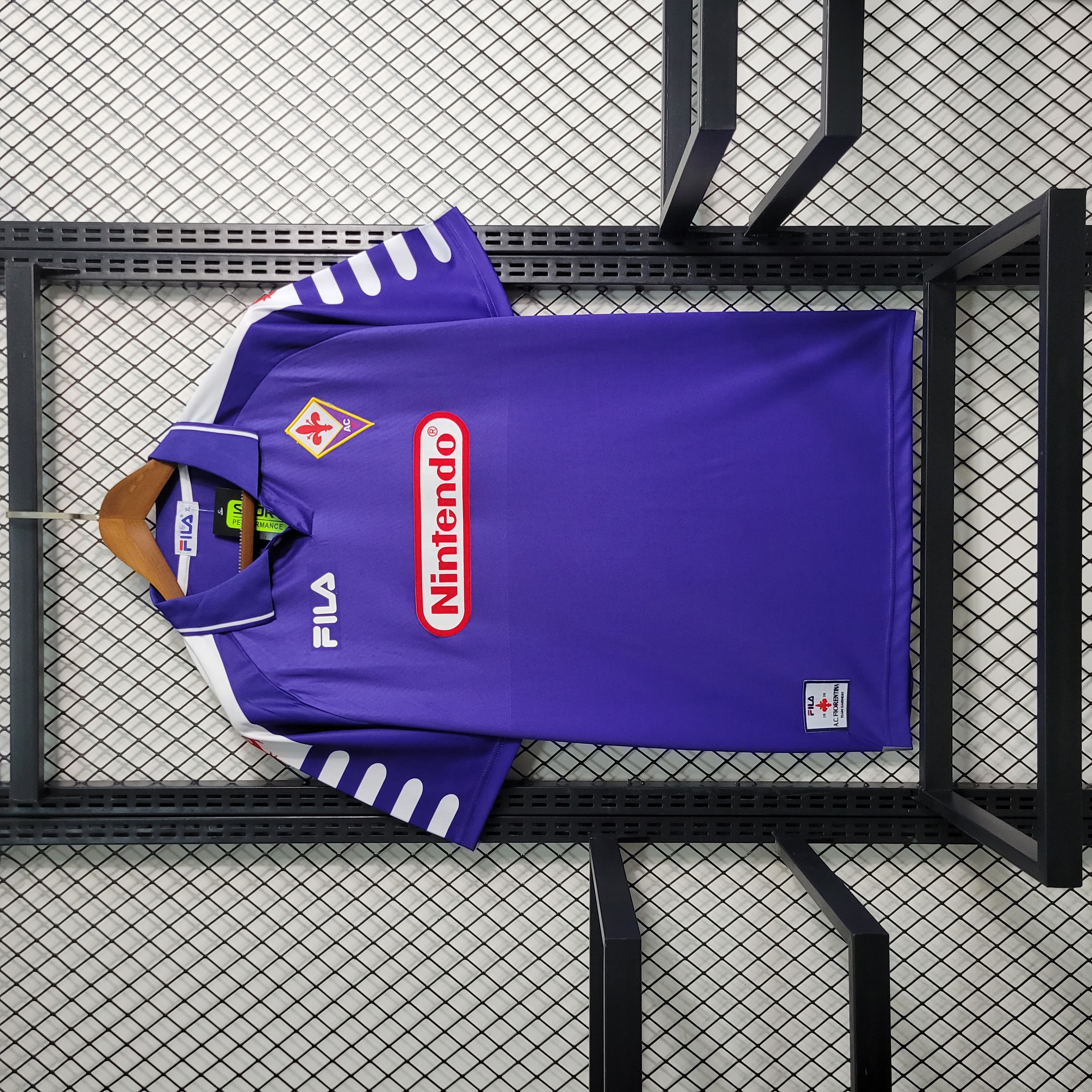 Retro Fiorentina 1998-99 Home Stadium Jersey - ReplicasJersey
