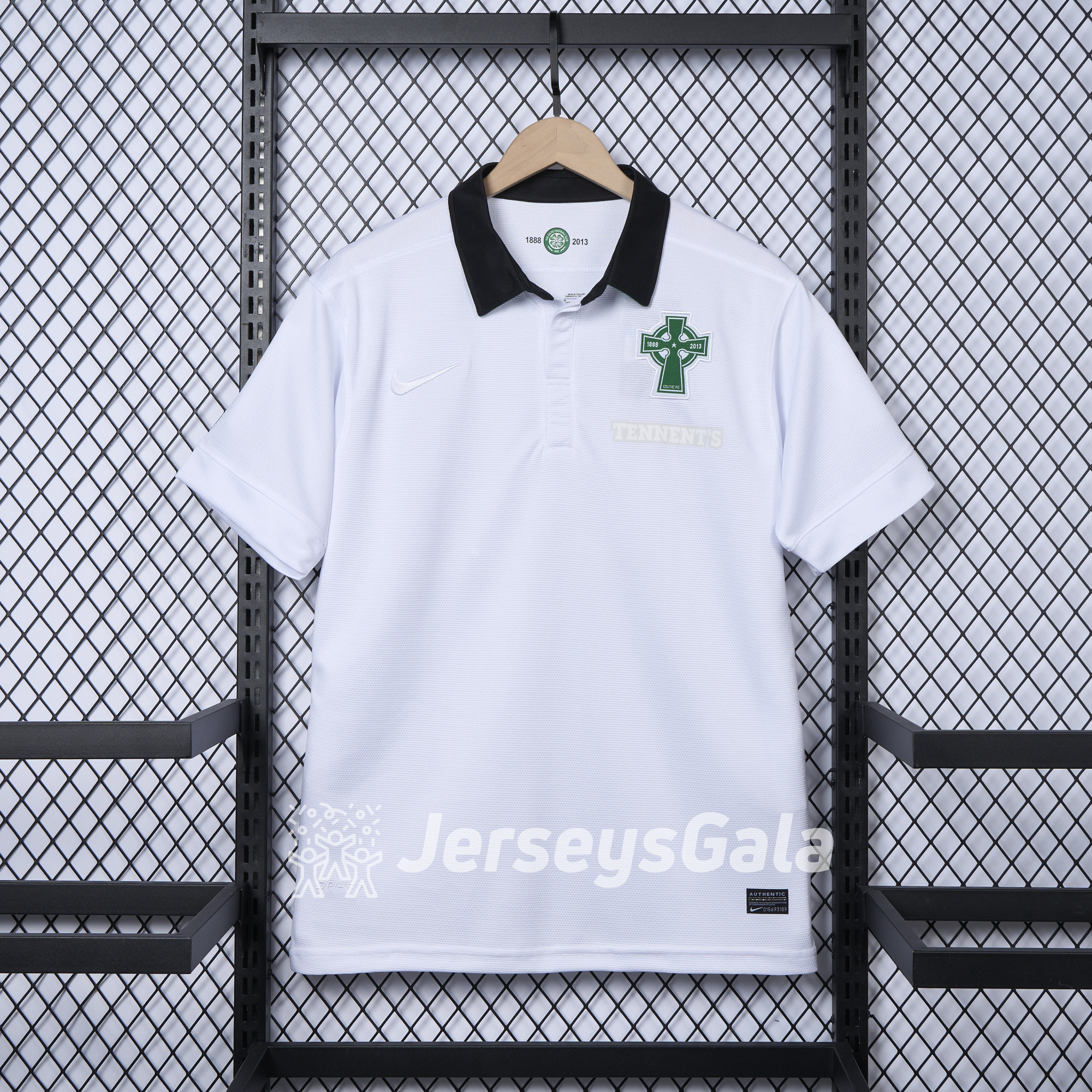 Retro Celtic 2012-13 Third 125th Anniversary White POLO Shirt - ReplicasJersey