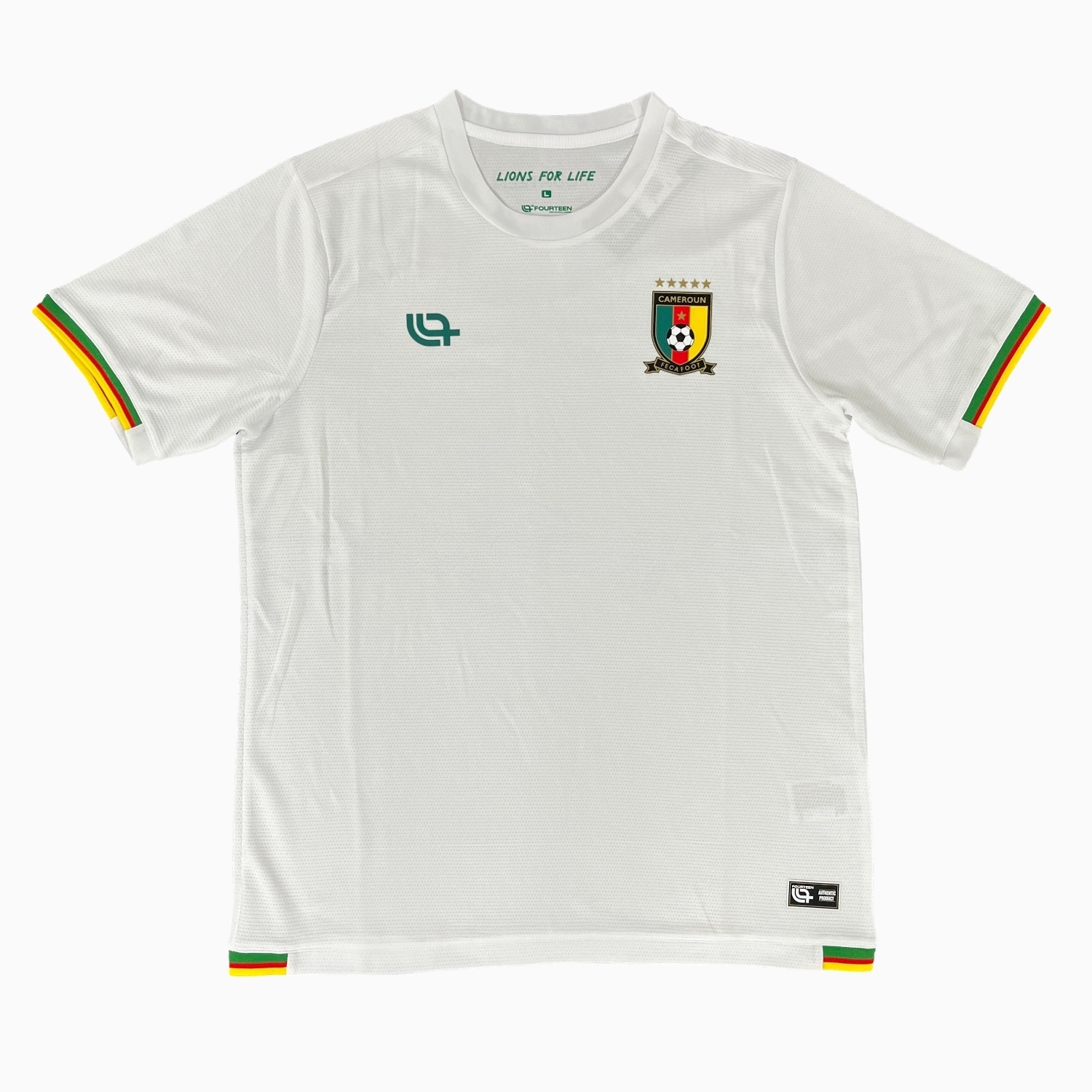 Cameroon 25-26 White Training Jersey - Fans Version - ReplicasJersey
