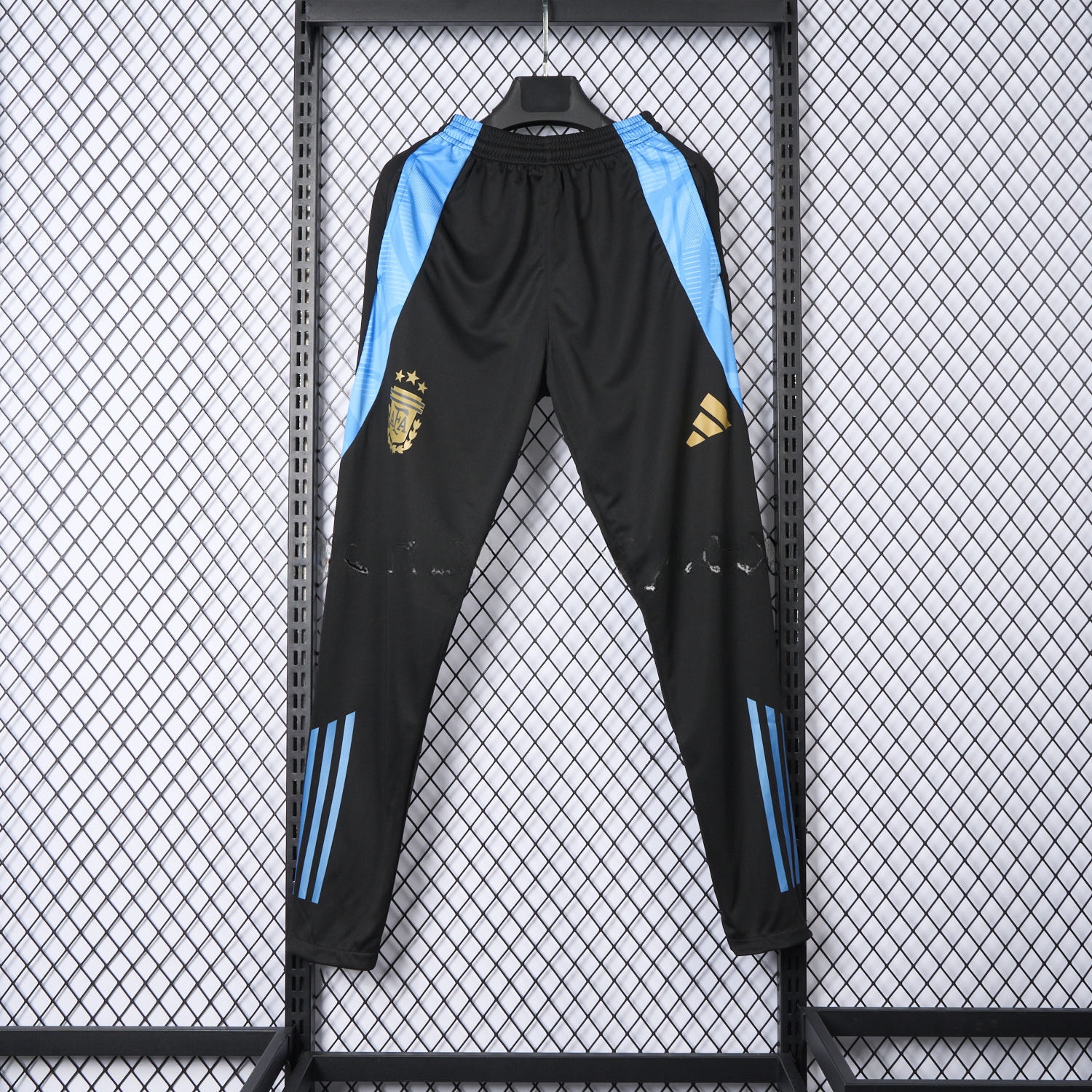 Argentina 24-25 Black Training Pants - Player Version - ReplicasJersey